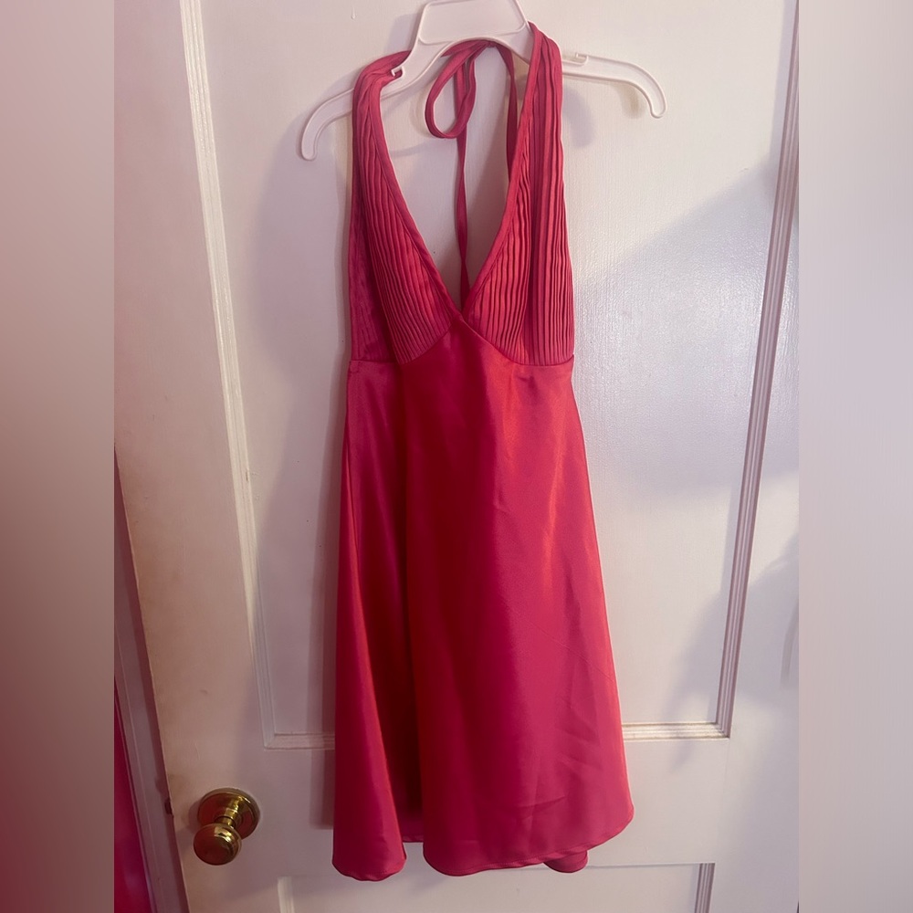White Fox Boutique Pink Halter Dress